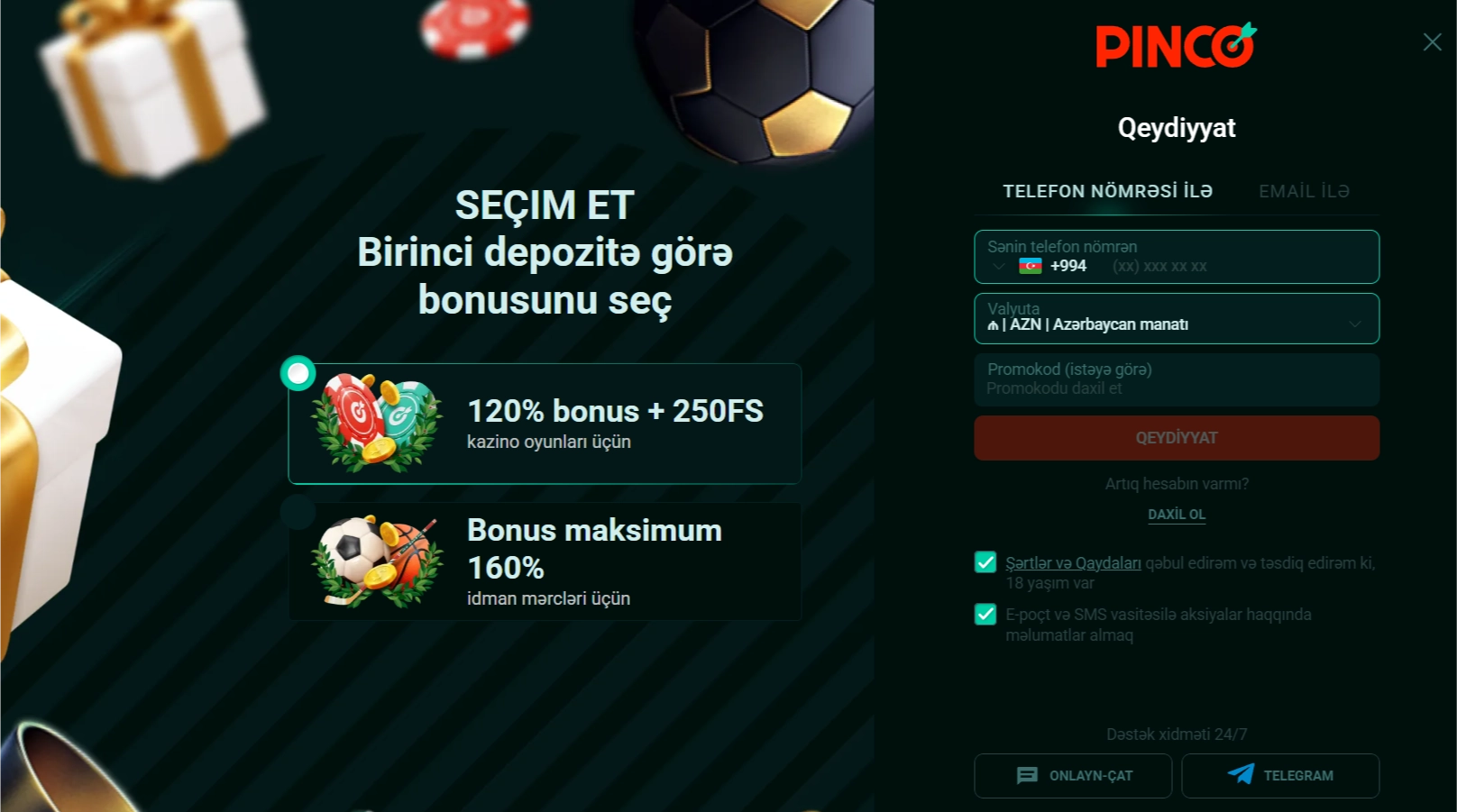 Necə istifadə etmək olar Pinco güzgü hesabınıza girişi itirmədən